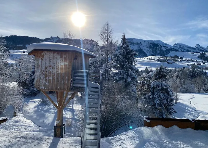 Rietidylle Mit Atemberaubendem Blick Auf Churfirsten